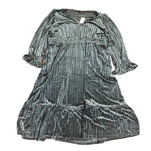 Susan‎ Betro Green Velvet Dress Holiday Size 4x